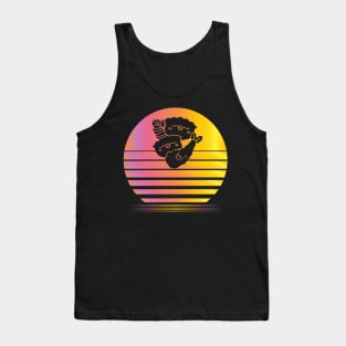 Sushi Go Synthwave - Board Game Inspired Graphic - Tabletop Gaming  - BGG Tank Top